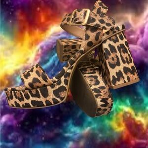 Leopard high platforms